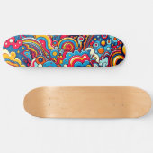 Psychedelische Grafik auf Skateboard (Horizontaal)