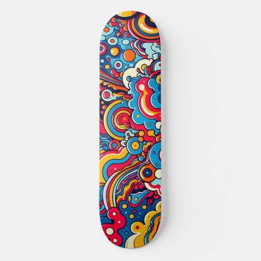 Psychedelische Grafik auf Skateboard (Voorkant)