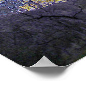 psychedelische groene en gele hemel poster (Hoek)