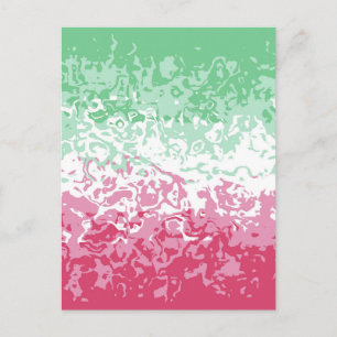 Psychedelische Groovy Abstract Abrosexuele Pride-v Briefkaart