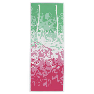 Psychedelische Groovy Abstract Abrosexuele Pride-v Wijn Cadeautas