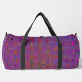 Psychedelische Groovy Magenta Retro Atoomgolven Plunjezak (Voorkant)