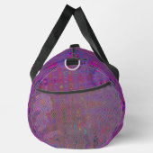 Psychedelische Groovy Magenta Retro Atoomgolven Plunjezak (Rechts)
