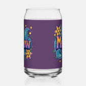 Psychedelische Groovy "Mellow" Retro Hippie Art Blikvorm Glas (Rechts)