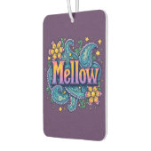 Psychedelische Groovy "Mellow" Retro Hippie Art Luchtverfrisser (Links)