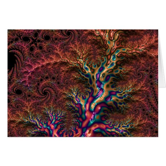 Psychedelische Groovy Trippy Funky Kleurrijke Frac (Voorkant Horizontaal)
