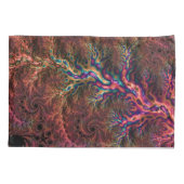 Psychedelische Groovy Trippy Funky Kleurrijke Frac Kussensloop (Achterkant-Links)