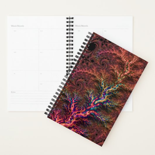 Psychedelische Groovy Trippy Funky Kleurrijke Frac Planner (Display)