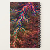 Psychedelische Groovy Trippy Funky Kleurrijke Frac Planner (Achterkant)