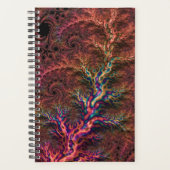 Psychedelische Groovy Trippy Funky Kleurrijke Frac Planner (Voorkant)