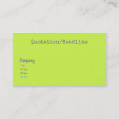 Psychedelische grunge regenboogstrepen visitekaartje (Achterkant)