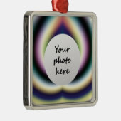 Psychedelische Hart Kerstboomversiering Metalen Ornament (Rechts)