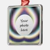 Psychedelische Hart Kerstboomversiering Metalen Ornament (Links)