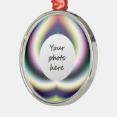 Psychedelische Hart Kerstboomversiering Metalen Ornament (Links)