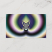 Psychedelische hart visitekaartje sjabloon (Achterkant)