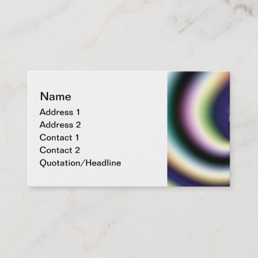 Psychedelische hart visitekaartje sjabloon (Voorkant)