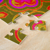 Psychedelische Harten Legpuzzel (Zijkant)