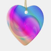 Psychedelische Hartversiering Keramisch Ornament (Rechts)