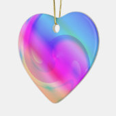 Psychedelische Hartversiering Keramisch Ornament (Links)