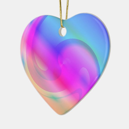 Psychedelische Hartversiering Keramisch Ornament (Links)