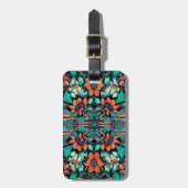 Psychedelische Hawaiaanse Bagagelabel (Voorkant verticaal)
