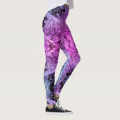 Psychedelische Hawaiiaanse Oerwoud Tattoos Bloemen Leggings (Rechts)