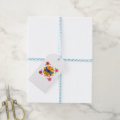 Psychedelische Heilige Geometrie Mandala Insect Na Cadeaulabel (Met Touw)