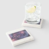 psychedelische heks coaster stenen onderzetter (Zijkant)