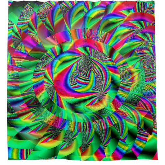 Psychedelische herinneringen douchegordijn (Voorkant)