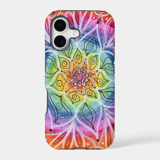 Psychedelische, Hippie, Bloem Mandala iPhone 11 Ho