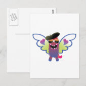 psychedelische hippie engel monster briefkaart (Voorkant / Achterkant)