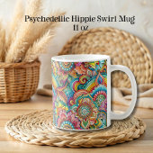 Psychedelische Hippie Swirl Mok