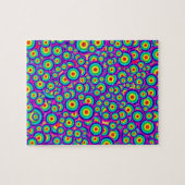 Psychedelische Hippy 60's Print Legpuzzel (Horizontaal)