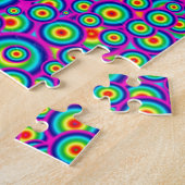 Psychedelische Hippy 60's Print Legpuzzel (Zijkant)