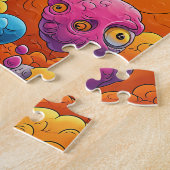 Psychedelische Horror Gezicht Legpuzzel (Zijkant)