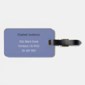 Psychedelische Hypnotische Kunst Griezelige Dubbel Bagagelabel (Achterkant horizontaal)