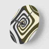 Psychedelische hypnotische swirl ronde klok (Hoek)