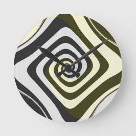 Psychedelische hypnotische swirl ronde klok