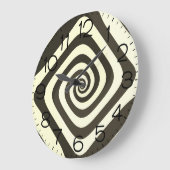 Psychedelische hypnotische wervelfractale kunst grote klok (Hoek)