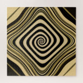 Psychedelische hypnotische wervelgroovy fractale k legpuzzel (Horizontaal)