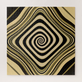 Psychedelische hypnotische wervelgroovy fractale k legpuzzel
