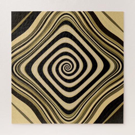 Psychedelische hypnotische wervelgroovy fractale k legpuzzel (Verticaal)