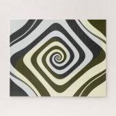 Psychedelische hypnotische wervelgroovy fractale k legpuzzel (Horizontaal)