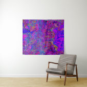 Psychedelische Impressionistische Paarse Landschap Wandkleed (In Situ (horizontaal))