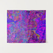 Psychedelische Impressionistische Paarse Landschap Wandkleed (Voorkant (horizontaal))