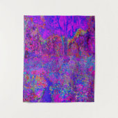 Psychedelische Impressionistische Paarse Landschap Wandkleed (Voorkant)