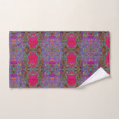 Psychedelische Impressionistische Tuin Landschap Bad Handdoek (Handdoek)