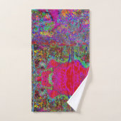 Psychedelische Impressionistische Tuin Landschap Bad Handdoek (Handdoek)