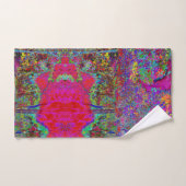 Psychedelische Impressionistische Tuin Landschap Bad Handdoek (Handdoek)
