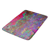 Psychedelische Impressionistische Tuin Landschap Badmat (Gekanteld)